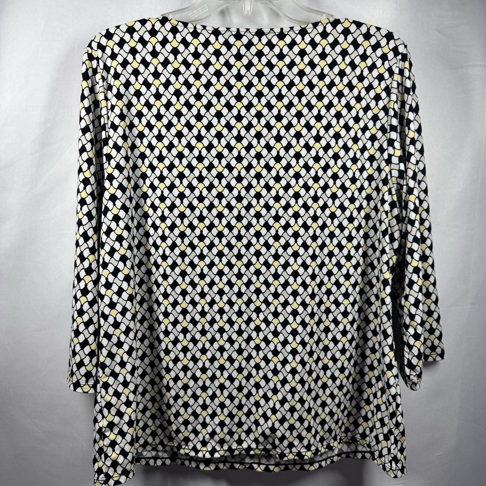 Women's Lot of 3 Dress Tops Stretchy Patterned Size XL - Picture 4 of 12